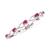 商品第2个颜色Ruby, Macy's | Tanzanite Heart Link Bracelet (6 ct. t.w..) in Sterling Silver (Also in Emerald, Ruby & Sapphire)