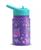 颜色: Purple, JoyJolt | Kids Stainless Steel Water Bottle with Straw Lid, 12oz