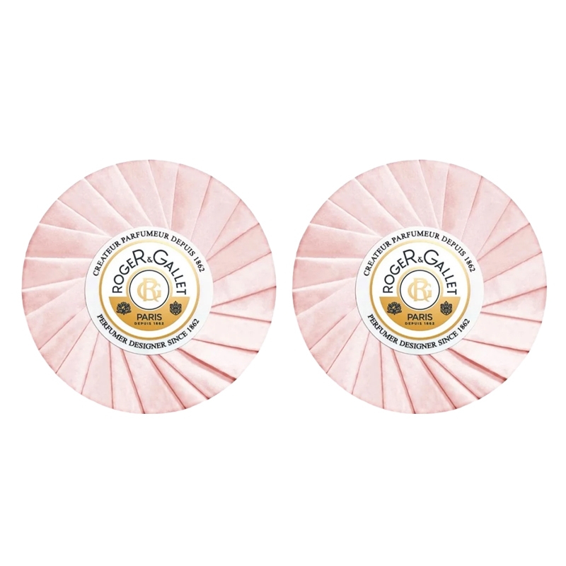 颜色: ROSE两块装, ROGER & GALLET | ROGER GALLET香邂格蕾 香皂100g 纯天然植物成分