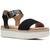 color Black, Clarks | Clarks Lana Shore Women's Faux Leather Snake Print Platform Sandals