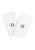 颜色: White O, Linum Home Textiles | Personalized Denzi Hand Towels (Set of 2) in Black Font