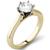 color Yellow Gold, Charles & Colvard | Moissanite Solitaire Engagement Ring 1 ct. t.w. Diamond Equivalent in 14k White Gold or 14k Yellow Gold