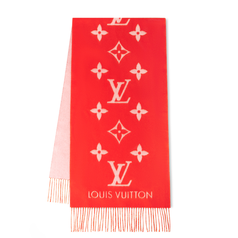 Louis Vuitton | 【预售十天】路易威登 23新款Reykjavik女士山羊绒围巾（四色可选）, 颜色罂粟红