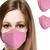 颜色: Pink, Primeware Inc. | Reusable Plain Face Mask for Adults (2-pack)