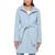 商品Tommy Hilfiger | Women's Belted Hooded Coat颜色Blue Fog