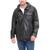 Levi's | Levi's Men's Faux Leather Trucker Hoody with Sherpa Lining (Regular and Big and Tall Sizes), 颜色Black