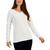 商品Karen Scott | Women's V-Neck Front-Cable Sweater, Created for Macy's颜色Luxsoft White