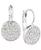 颜色: Silver, Anne Klein | Crystal Pavé Disc Drop Earrings