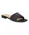 颜色: Black Saffiano, GUESS | Women's Tamsea One Band Square Toe Slide Flat Sandals