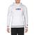商品K-Swiss | K-Swiss World Tour Men's Fleece Lined Striped Activewear Drawstring Hoodie颜色Stark White