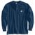 Carhartt | Carhartt Men's Workwear Pocket Long Sleeve Henley Top, 颜色Navy