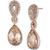 商品Givenchy | Silver-Tone Crystal Pear-Shape Drop Earrings颜色Rose Gold