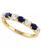 颜色: Sapphire (Yellow Gold), Effy | EFFY® Blue & White Sapphire (1-1/10 ct. t.w.) Band in 14k White Gold. (Also available in Emerald and Ruby)