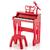 颜色: red, Hivvago | 37 Keys Music Piano with Microphone Kids Piano Keyboard with Detachable Music Stand