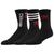 color Black/Red, Adidas | adidas Originals City 3 Pack Crew Socks - Men's