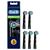 颜色: Black, Oral-B | Oral B Cross Action Electric Toothbrush Replacement Brush Heads Refill, 4Count