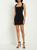 GIUSEPPE DI MORABITO | Cady Envers Satin Mini Dress, 颜色Black