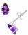 颜色: Amethyst, Macy's | Gemstone Stud Earrings in 10k White Gold