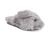 商品Sam Edelman | Women's Jeane Fluffy Crisscross Slippers颜色Grey Mist