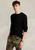 商品第1个颜色POLO BLACK, Ralph Lauren | Cotton Cable Knit Driver Long Sleeve Sweater