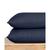 颜色: Navy, California Design Den | 100% Organic Cotton Pillow Cases Queen / Standard Set Of 2, Authentic GOTS Certified, Soft & Cooling Percale Weave Cotton Pillowcases with envelope closure by California Design Den
