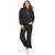 商品Calvin Klein | Women's Satin Drawstring Hooded Sweatshirt颜色Black