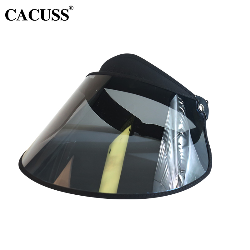 CACUSS | cacuss太阳帽女面罩防晒帽防紫外线偏光户外钓鱼可调节遮脸遮阳帽-C0273-C0274, 颜色黑色C0274
