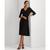 颜色: Black, Ralph Lauren | Surplice Jersey Dress