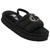 商品第1个颜色Black/White/Gold, CHAMPION | Champion Plush Slides - Girls' Toddler