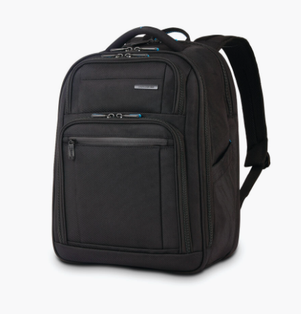 Samsonite | Novex Perfect Fit Laptop Backpack笔记本电脑双肩包, 颜色Dark Black