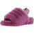 color Fuchsia, UGG | Ugg Fluff Yeah Women's Grooved Shearling Slingback Slippers