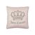 商品第1个颜色Blush, Juicy Couture | Velvet Rhinestone Crown Decorative Pillow, 20" x 20"