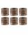 颜色: White Wash Finish, Design Imports | Wood Band Napkin Ring Set of 6