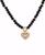 颜色: Jet, Anne Klein | Gold-Tone Imitation Pearl & Pavé Heart Pendant Necklace, 16" + 3" extender