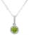 颜色: Peridot, Macy's | Rhodolite Garnet (1 ct. t.w.) & Diamond Accent Solitaire 18" Pendant Necklace in Sterling Silver (Also in Citrine, Blue Topaz, Peridot, Amethyst, & White Topaz)