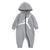 商品Jordan | HBR Jumpman Hooded Coverall (Infant)颜色Carbon Heather
