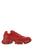 color Tiziano red, Prada | Tiziano red fabric and rubber Cloudburst Thunder sneakers  Nd Prada Uomo