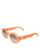 商品Celine | Triomphe Oval Sunglasses, 52mm颜色Orange/Gray Gradient