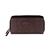 Mancini Leather Goods | Casablanca Collection RFID Secure Double Zipper Wallet, 颜色Brown