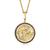 Ross-Simons | Ross-Simons Black Spinel Venus Pendant Necklace in 18kt Gold Over Sterling, 颜色18 in