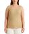 商品Ralph Lauren | Plus Size Stretch Cotton Tank Top颜色Birch Tan