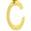 颜色: Gold-C, ADORNIA | Crystal & Paper Clip Chain Initial Bracelet