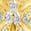商品Suzy Levian | Sterling Silver CZ 3-Petal Flower Stud Earrings颜色Gold