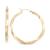 商品第1个颜色Gold Over Silver, Macy's | Polished Twist Hoop Earrings in 14k Gold Over Silver or 14k White Gold Over Silver