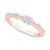 商品第1个颜色Rose Gold, Macy's | Diamond Engagement Ring (3/8 ct. t.w.) in 14k Gold