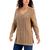 商品Karen Scott | Women's Cable-Knit Tunic Sweater, Created for Macy's颜色Chestnut Heather