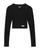 Alexander Wang | Long Sleeve Cropped Tee, 颜色Black