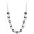 color Silver, Givenchy | Silver-Tone Crystal Oval Frontal Necklace, 16" + 3" extender