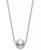 颜色: Silver, Belle de Mer | Cultured Freshwater Pearl (7mm) Slide Pendant Necklace, 16" + 2" extender