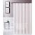 颜色: Blush/white, Dainty Home | Stella 70" x 72" Chenille Embroidederd Shower Curtain